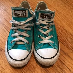 Converse sneakers big kids 3 turquoise